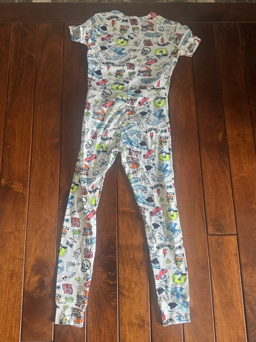 GAP White Kids Skate & Surf Graphic Pajama pantsSet